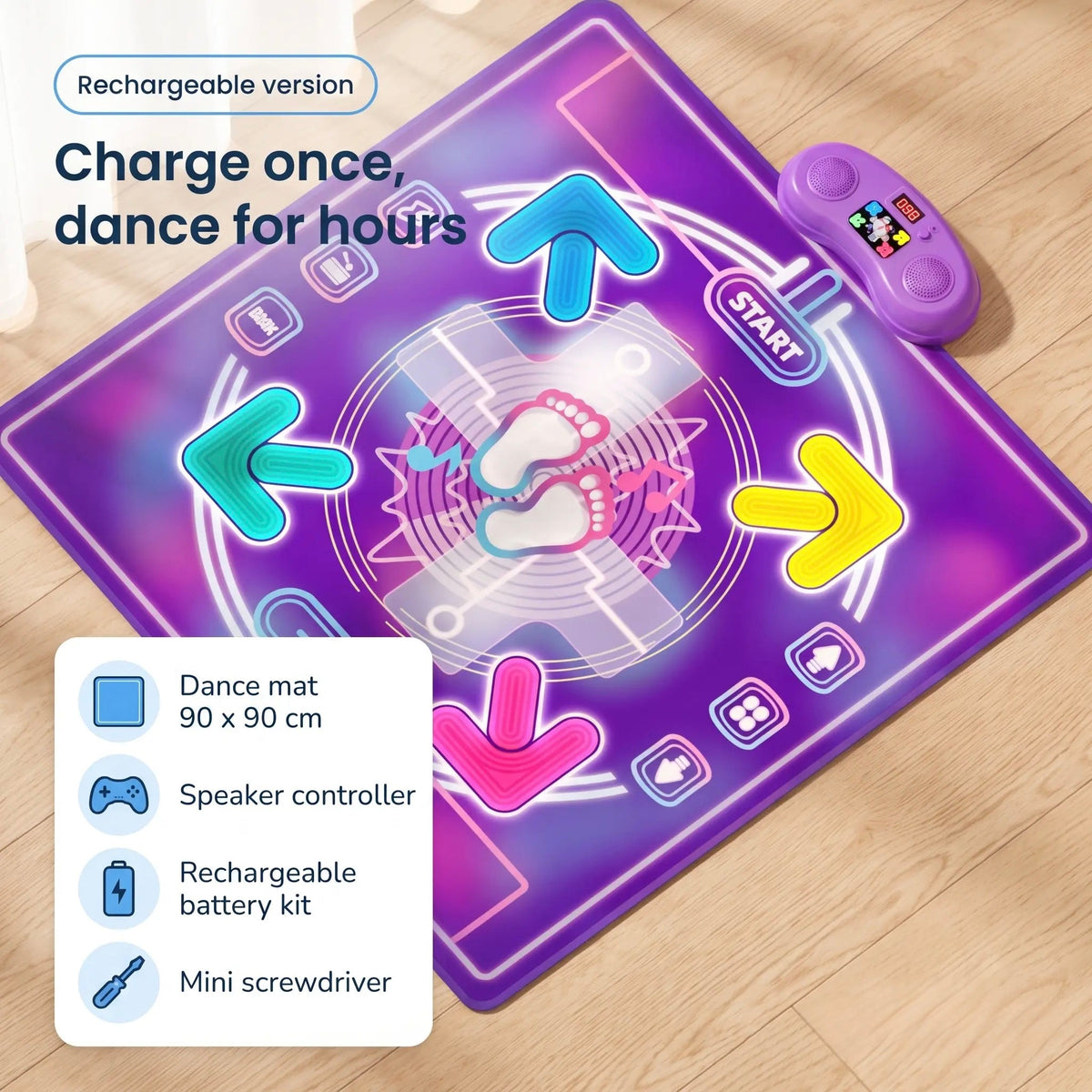 Wireless dance mat for kids