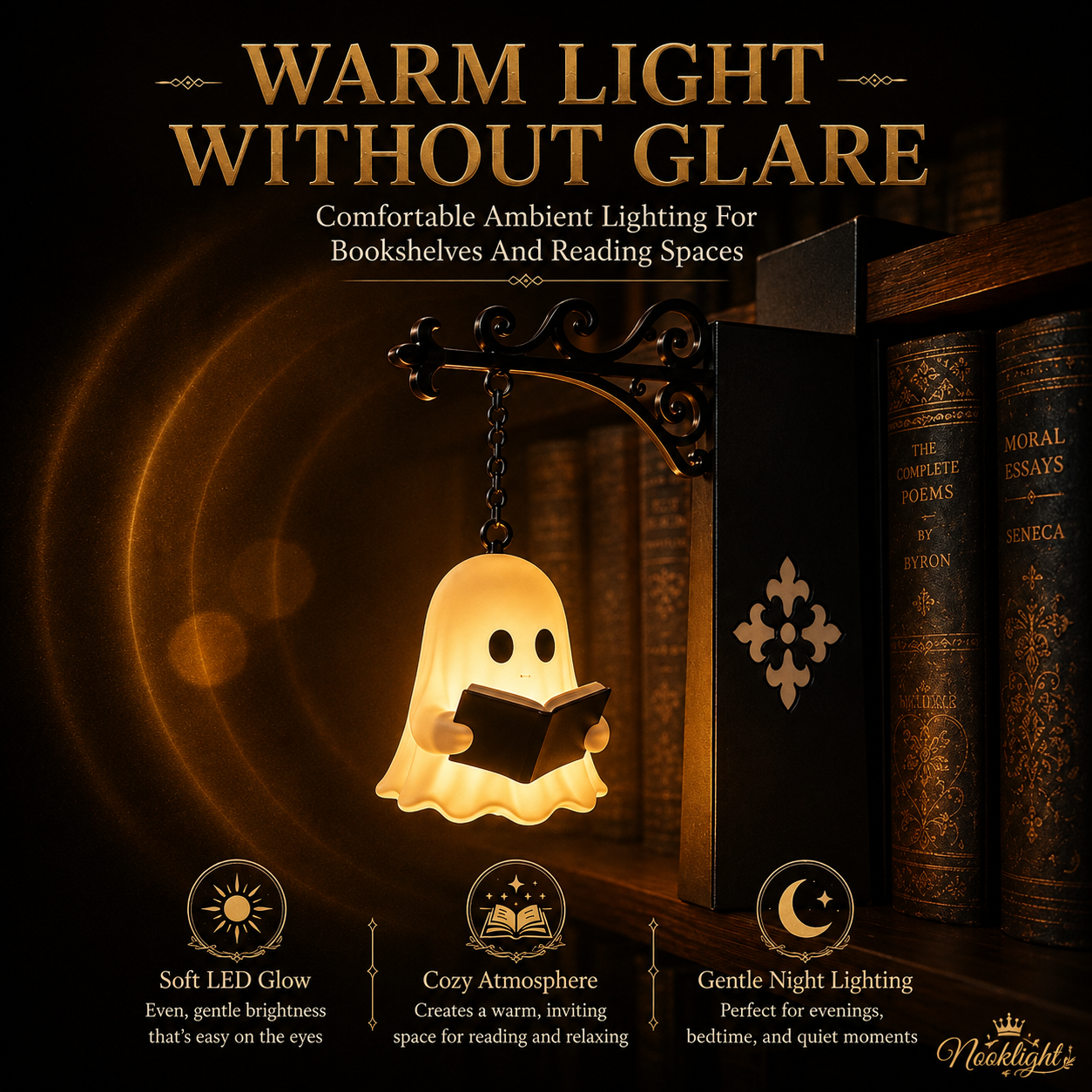 Bookshelf Library Lantern Lamp