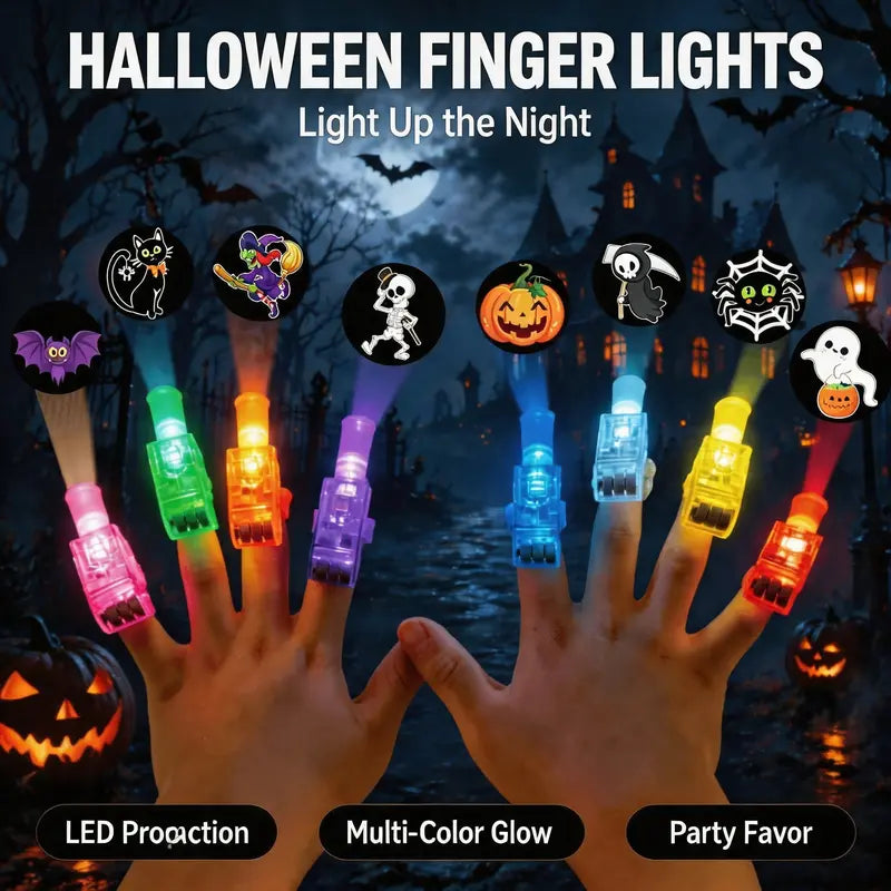 🎃 Halloween Finger Projection Lights