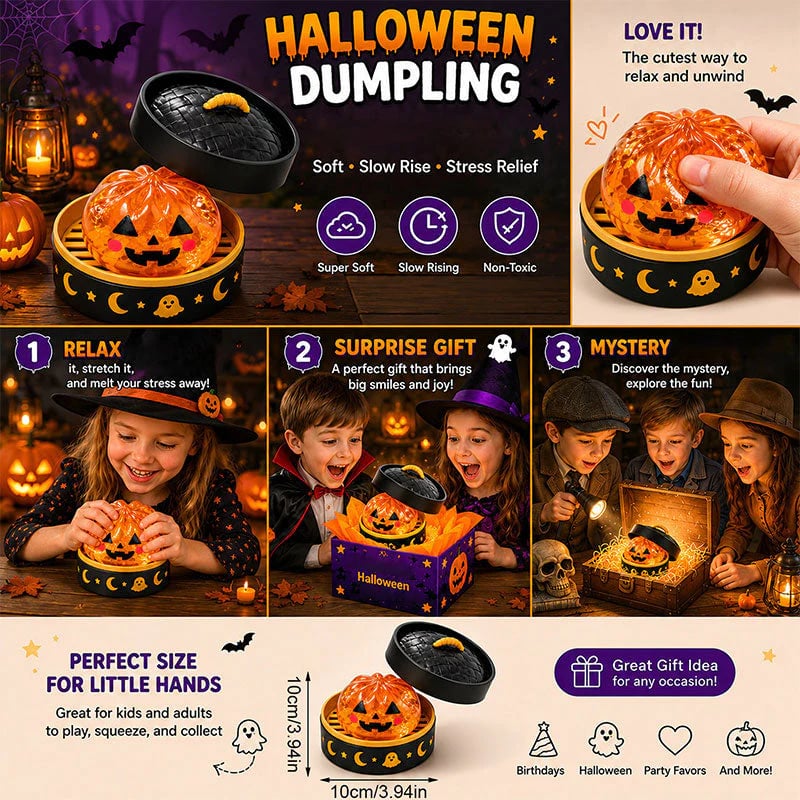 BooSquish™ Halloween Dumpling Squishy, Mystery Box