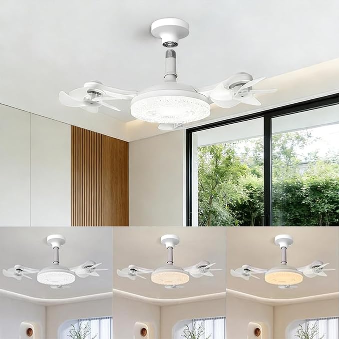Summer Cooling Ceiling Fan Light with Remote