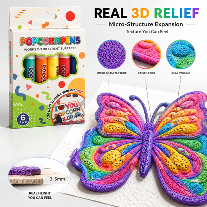 Topacme® 3D Relief Art Pen – Turn Flat Drawings Into Touchable 3D Art🪄
