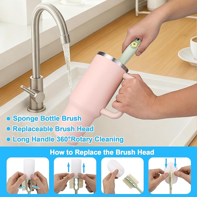 5‑in‑1 Water Bottle Cleaner Brush