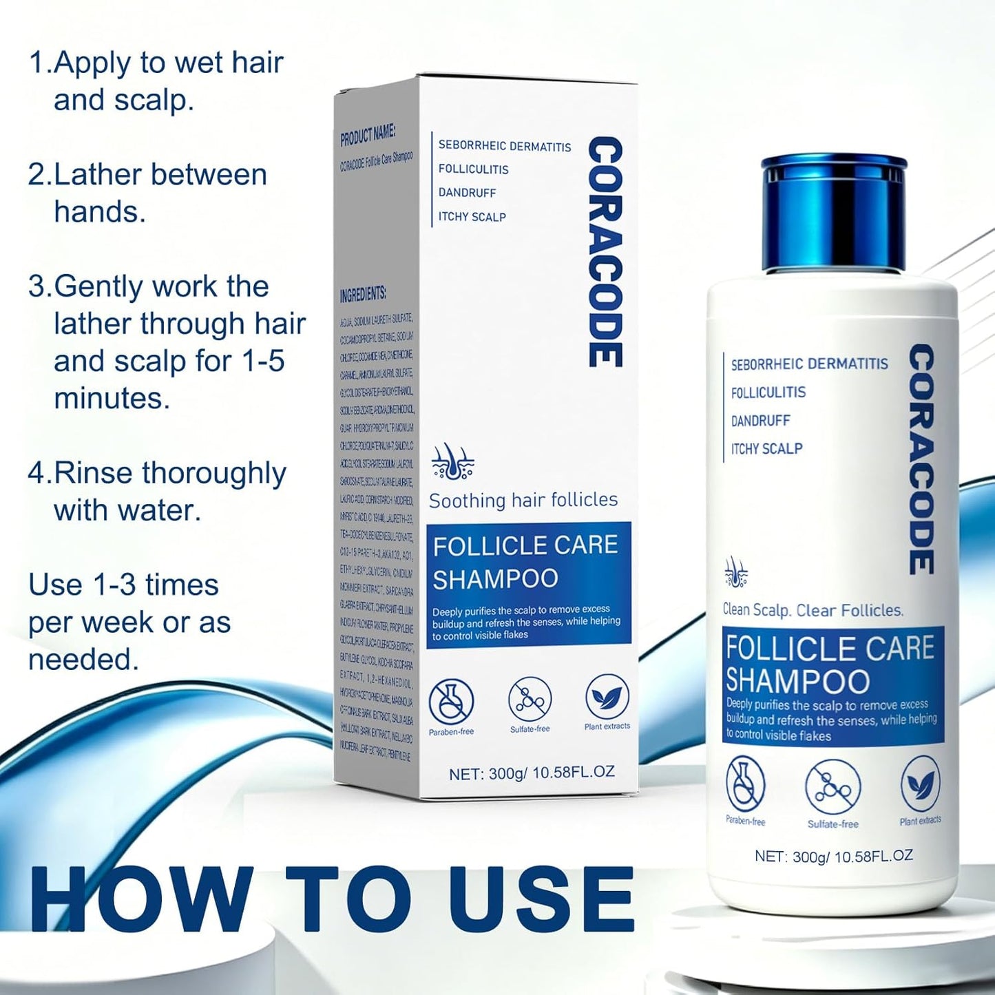 Coracode™ Follicle Care Shampo & Anti-Dandruff Care