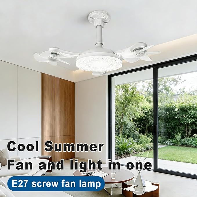 Summer Cooling Ceiling Fan Light with Remote