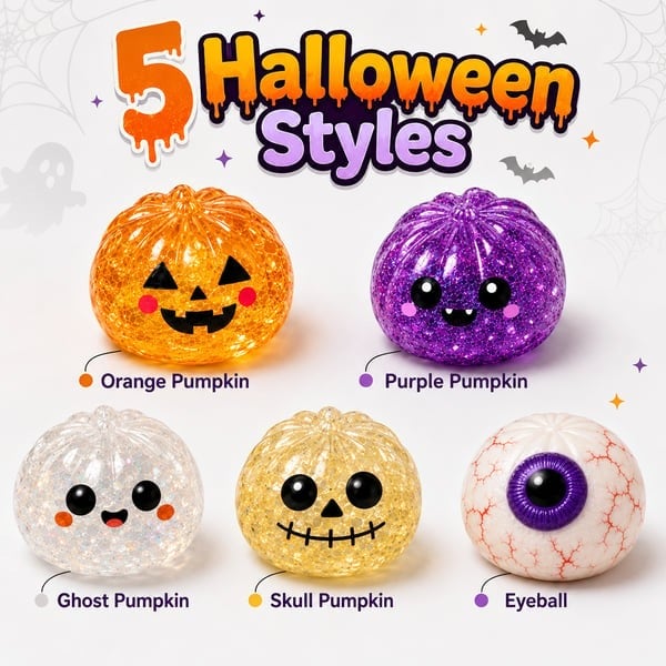 BooSquish™ Halloween Dumpling Squishy, Mystery Box