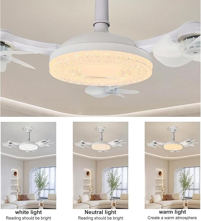 Summer Cooling Ceiling Fan Light with Remote