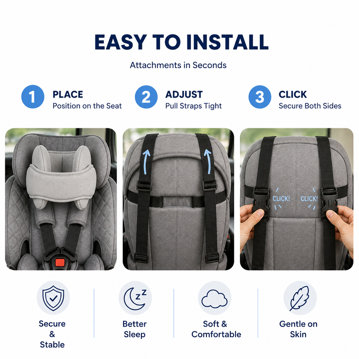 DreamNest™ The Ultimate Kids Travel Neck Pillow