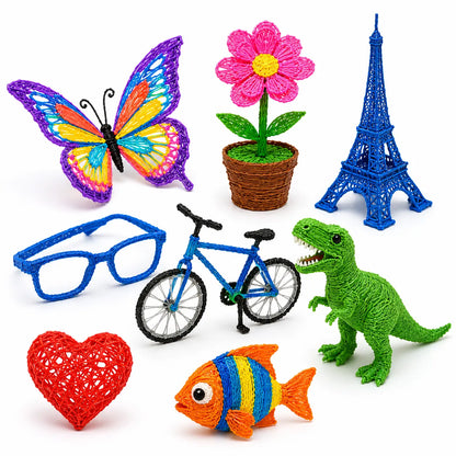 3D Printing Pen with Filament, USB Charging and DIY Drawing Kit
