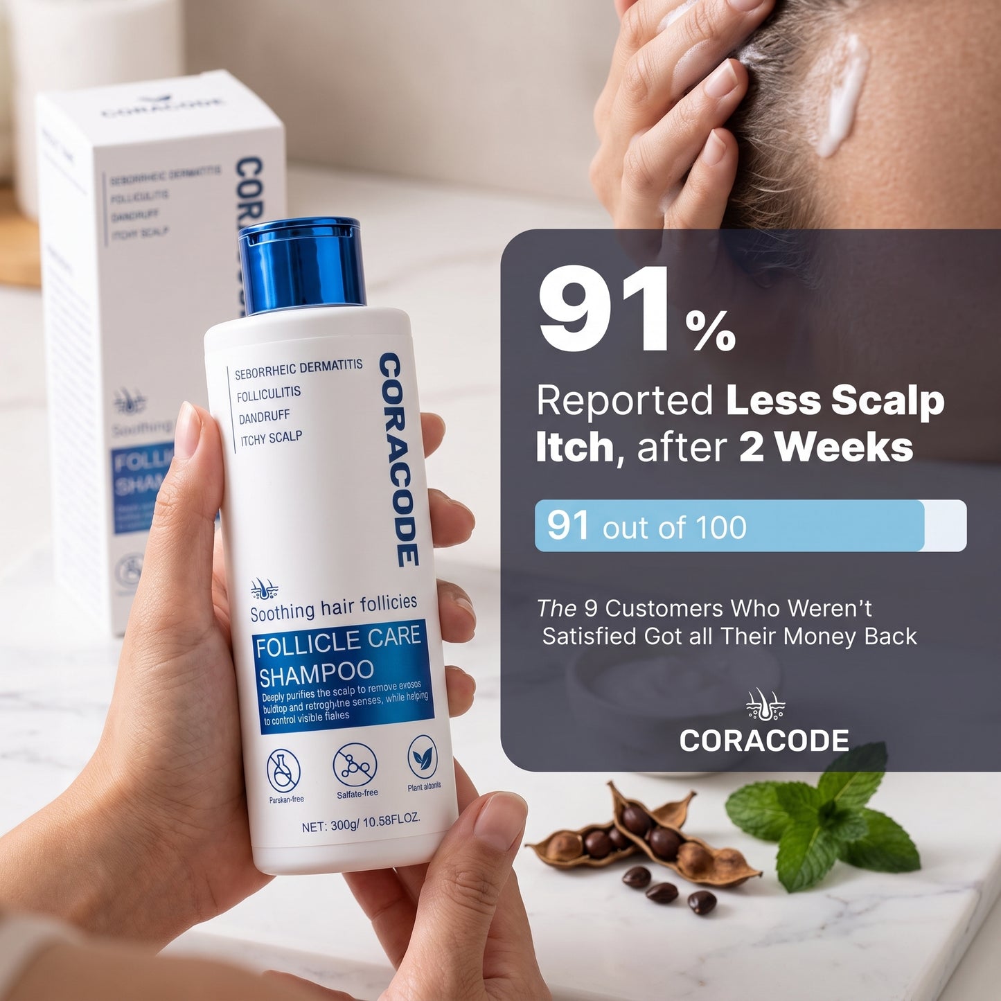 Coracode™ Follicle Care Shampo & Anti-Dandruff Care