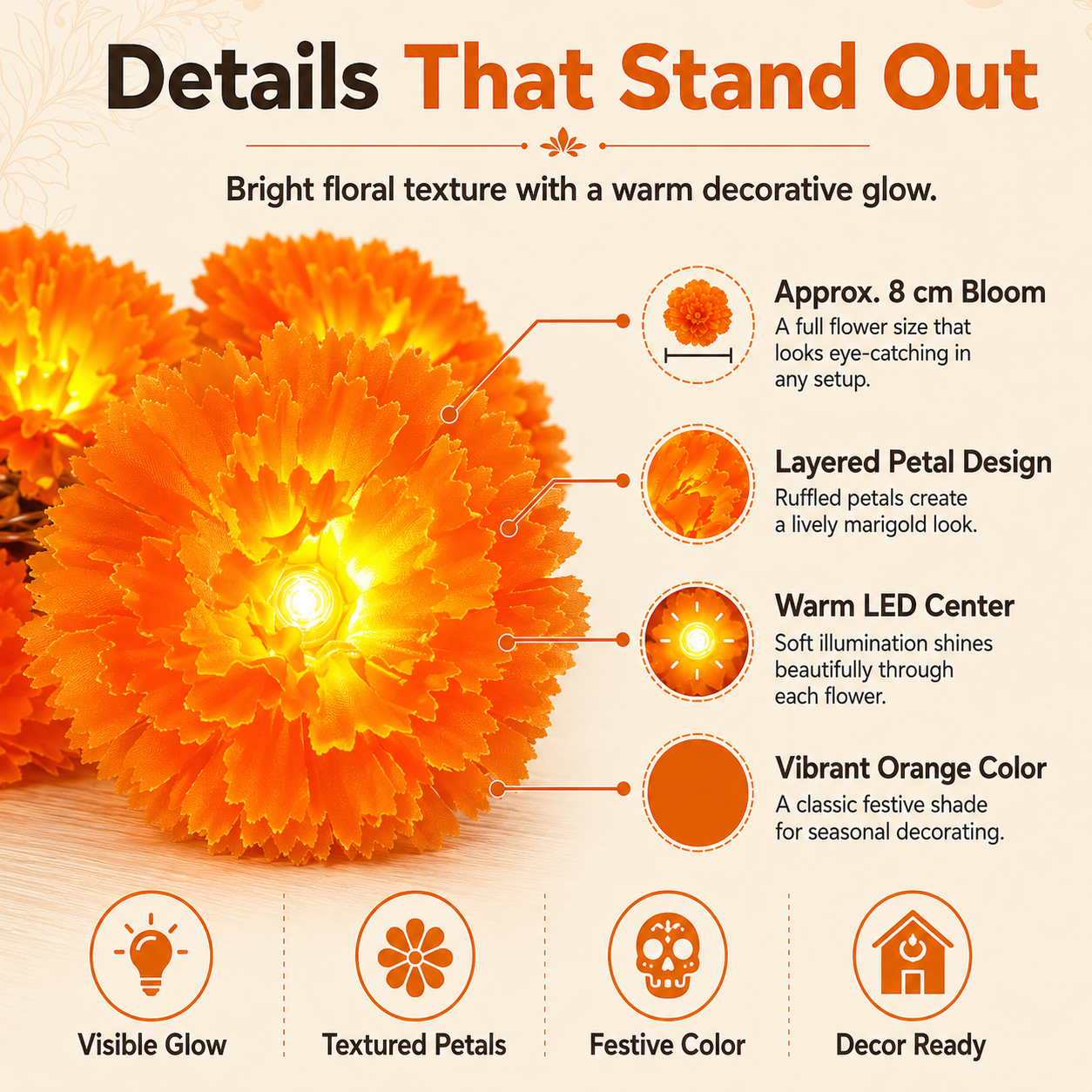 Marigold Glow™ LED Garland