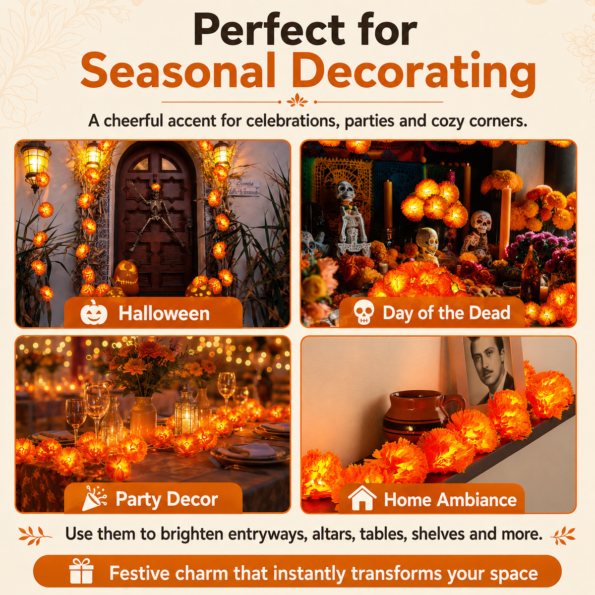 Marigold Glow™ LED Garland