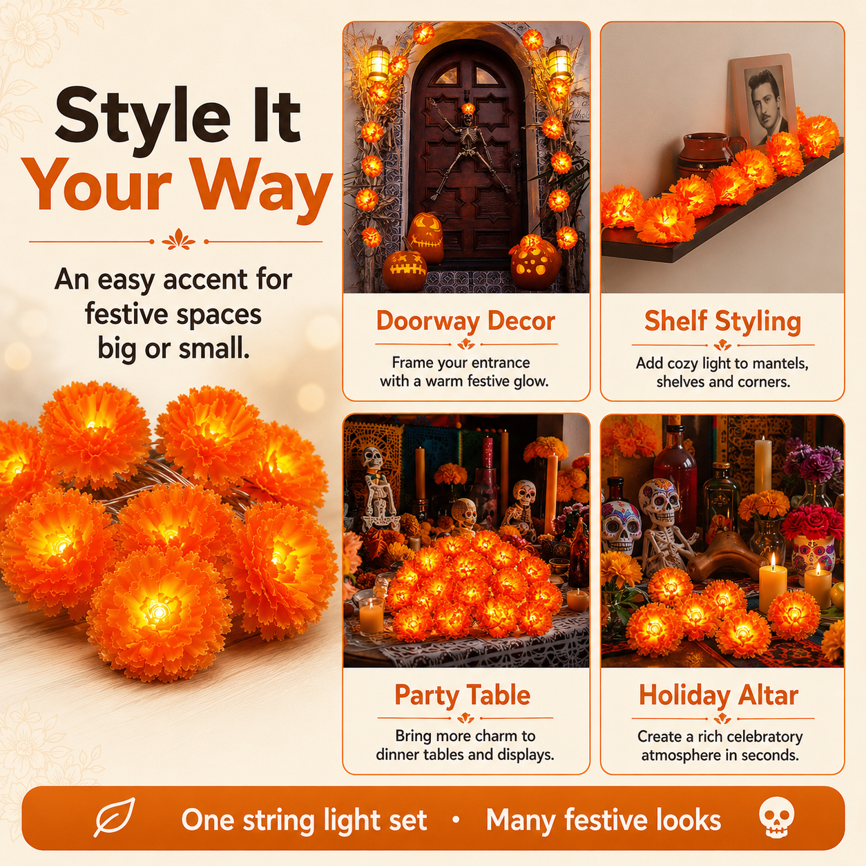 Marigold Glow™ LED Garland