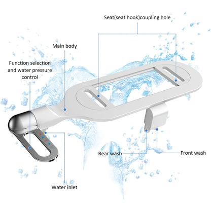 1  Attachment Bidet Toilet Seat Ultra Slim