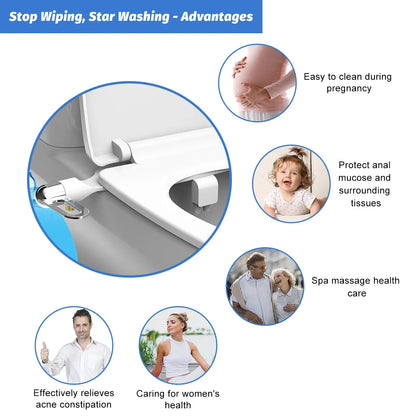 1  Attachment Bidet Toilet Seat Ultra Slim