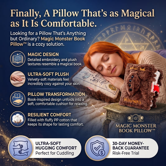 Magic Storybook Pillow™ | Soft Plush Book Cushion