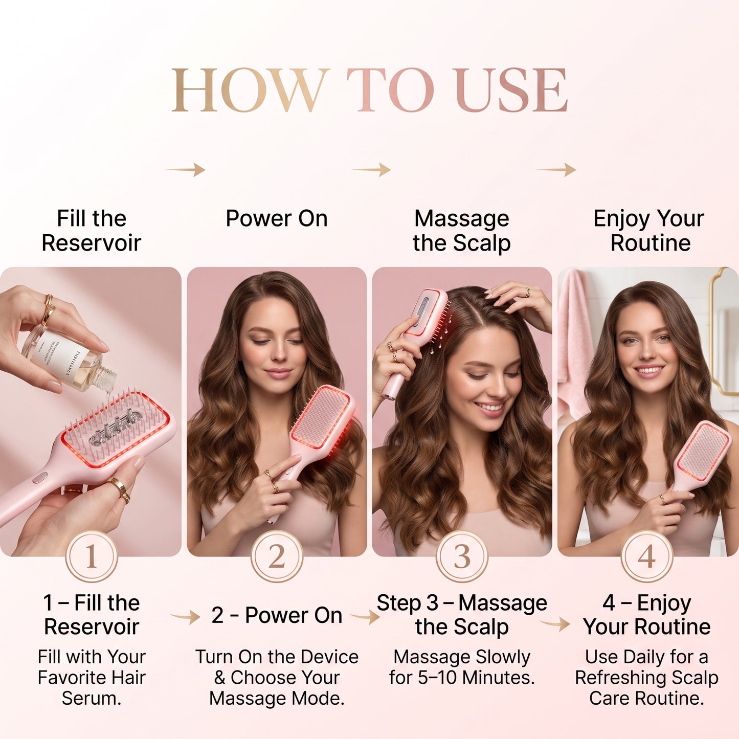 GlowUp LED Scalp Brush – Less Hair Fall, More Fullness