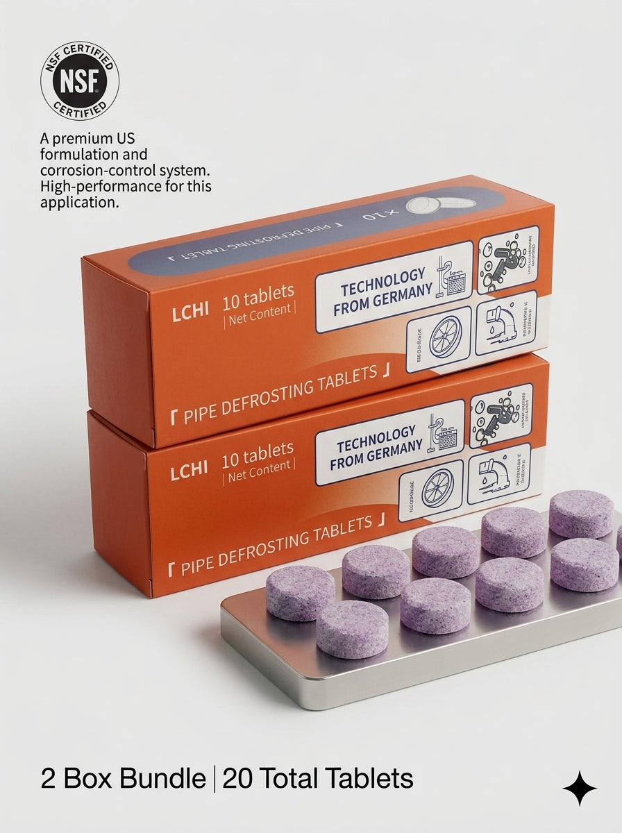 Foaming Pipe Cleaner Tablets | Drain Cleaning Tablets for Kitchen & Bathroom Sinks