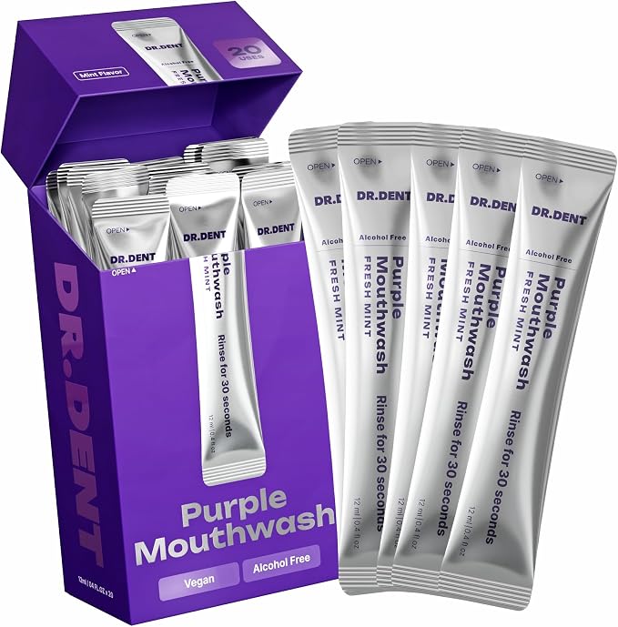 PurpleBright Mouthwash – Yellow Gone, Smile On
