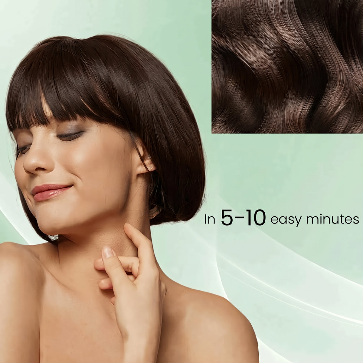 Hair Dye Shampoo 3 in 1, Herbal Hair Color Shampoo