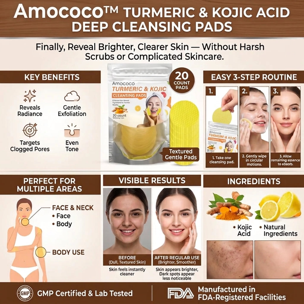 Turmeric & Kojic Acid Glow Pads – Brighter Skin, Fewer Dark Spots