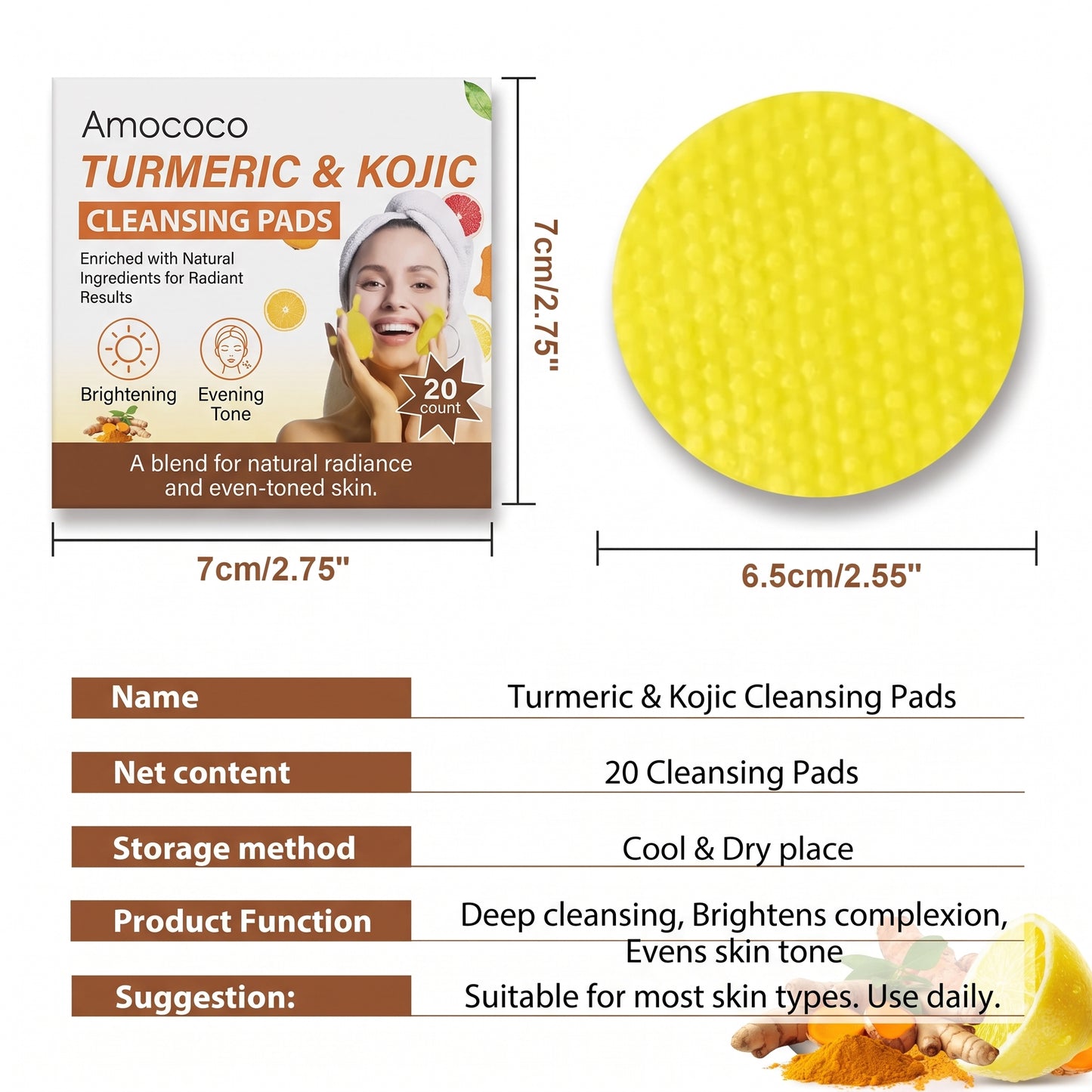 Turmeric & Kojic Acid Glow Cleansing Pads