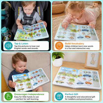 Interactive English Sound Book for Kids - Tap & Listen - Fun & Easy Early Learning