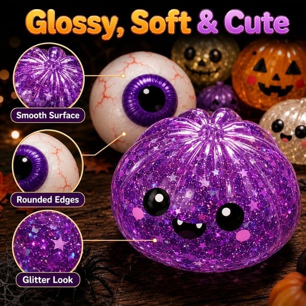 BooSquish™ Halloween Dumpling Squishy, Mystery Box