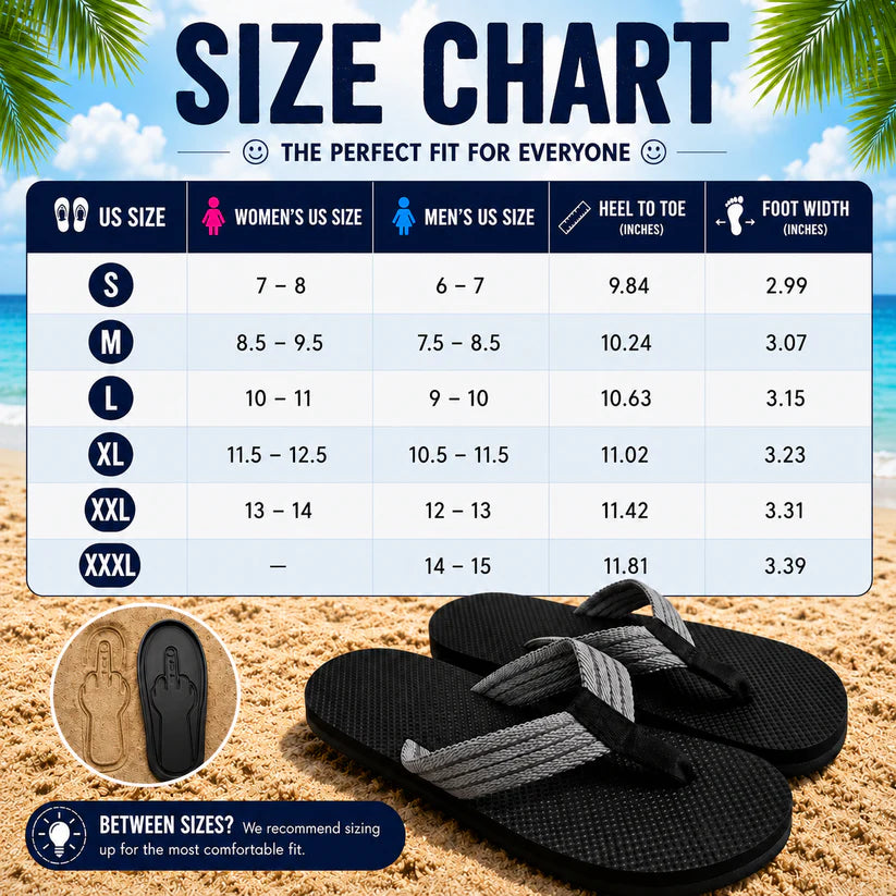 😎 Savage Step Flip Flops™ | Funny Hidden Finger Sandals