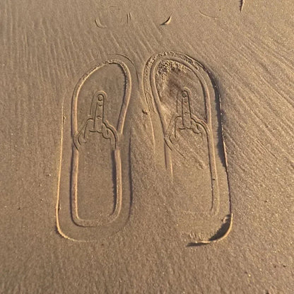 😎 Savage Step Flip Flops™ | Funny Hidden Finger Sandals