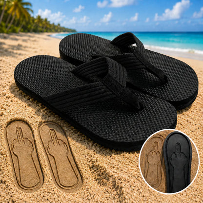 😎 Savage Step Flip Flops™ | Funny Hidden Finger Sandals