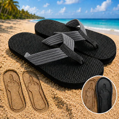 😎 Savage Step Flip Flops™ | Funny Hidden Finger Sandals