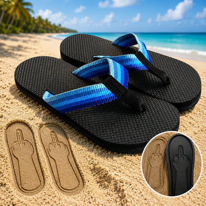 😎 Savage Step Flip Flops™ | Funny Hidden Finger Sandals