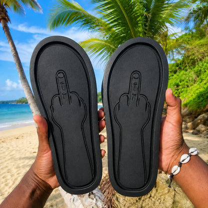 😎 Savage Step Flip Flops™ | Funny Hidden Finger Sandals