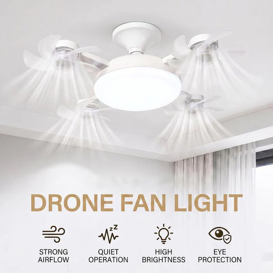 Summer Cooling Ceiling Fan Light with Remote
