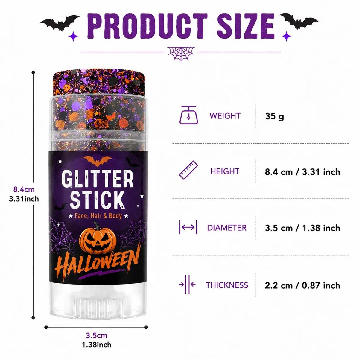 🎃Halloween Glitter Stick for Face, Hair & Body