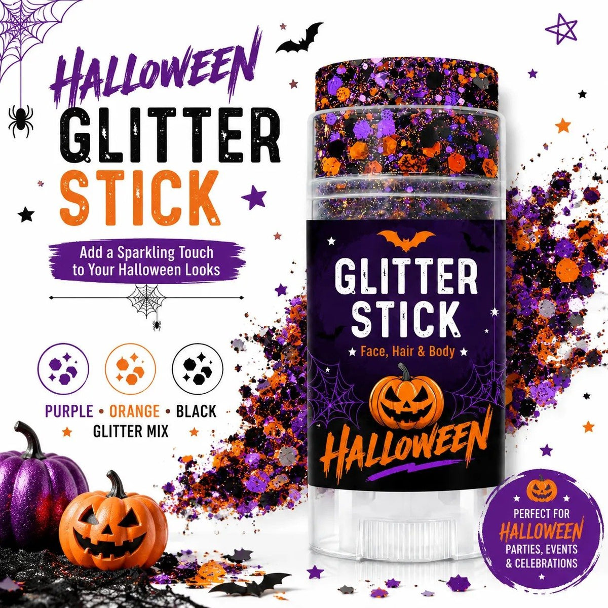🎃Halloween Glitter Stick for Face, Hair & Body