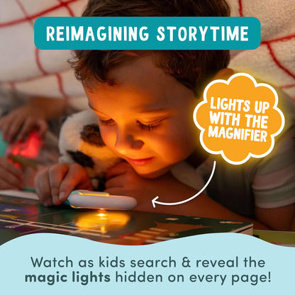 Light-Up Kids Books 3-Pack Library, Early Reader Stories that Glow