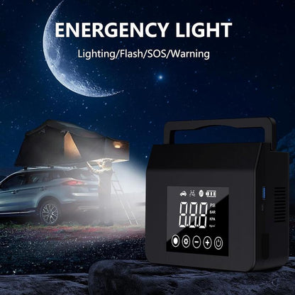 4000A Car Jump Starter with Smart Air Compressor – 15000mAh Battery Pack