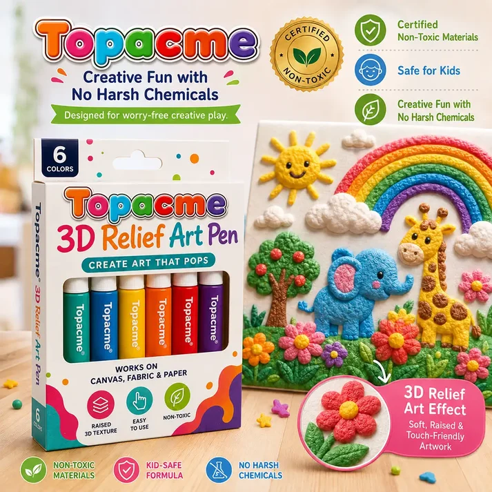 Topacme® 3D Art Pen – Turn Simple Lines Into Touchable 3D Masterpieces ✨