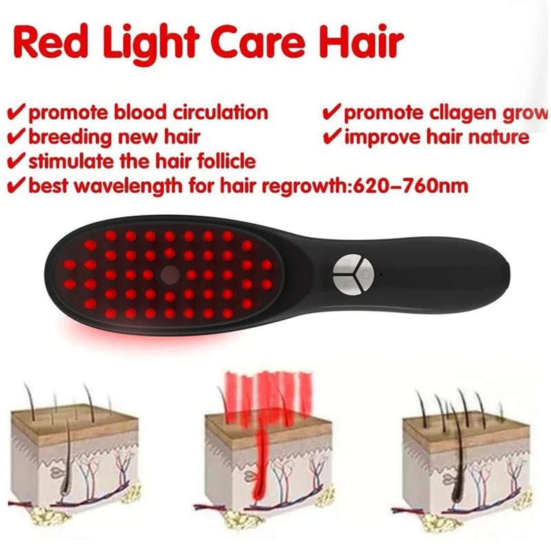 Red Light Scalp Therapy Brush Hair Growth Care