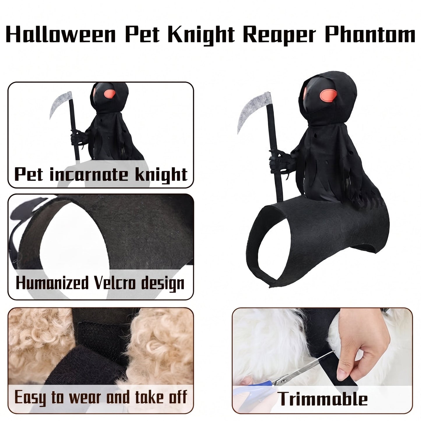 Grim Reaper Rider™ Pet Costume