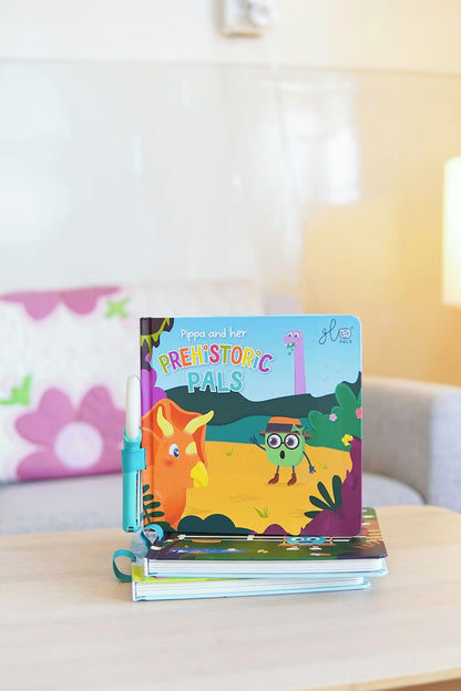 Light-Up Kids Books 3-Pack Library, Early Reader Stories that Glow
